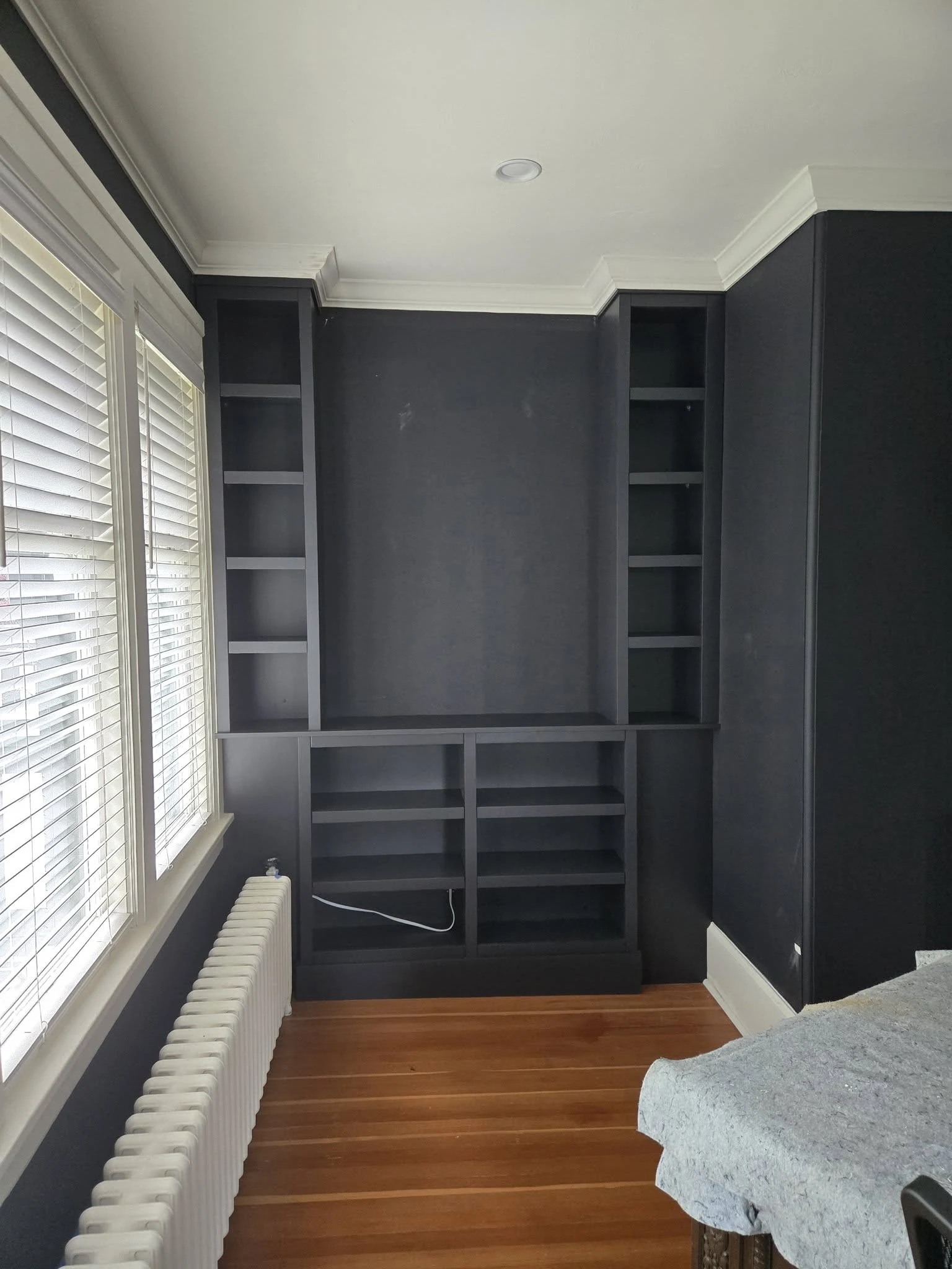 Custom built-in bookcases by SilkTree Projects