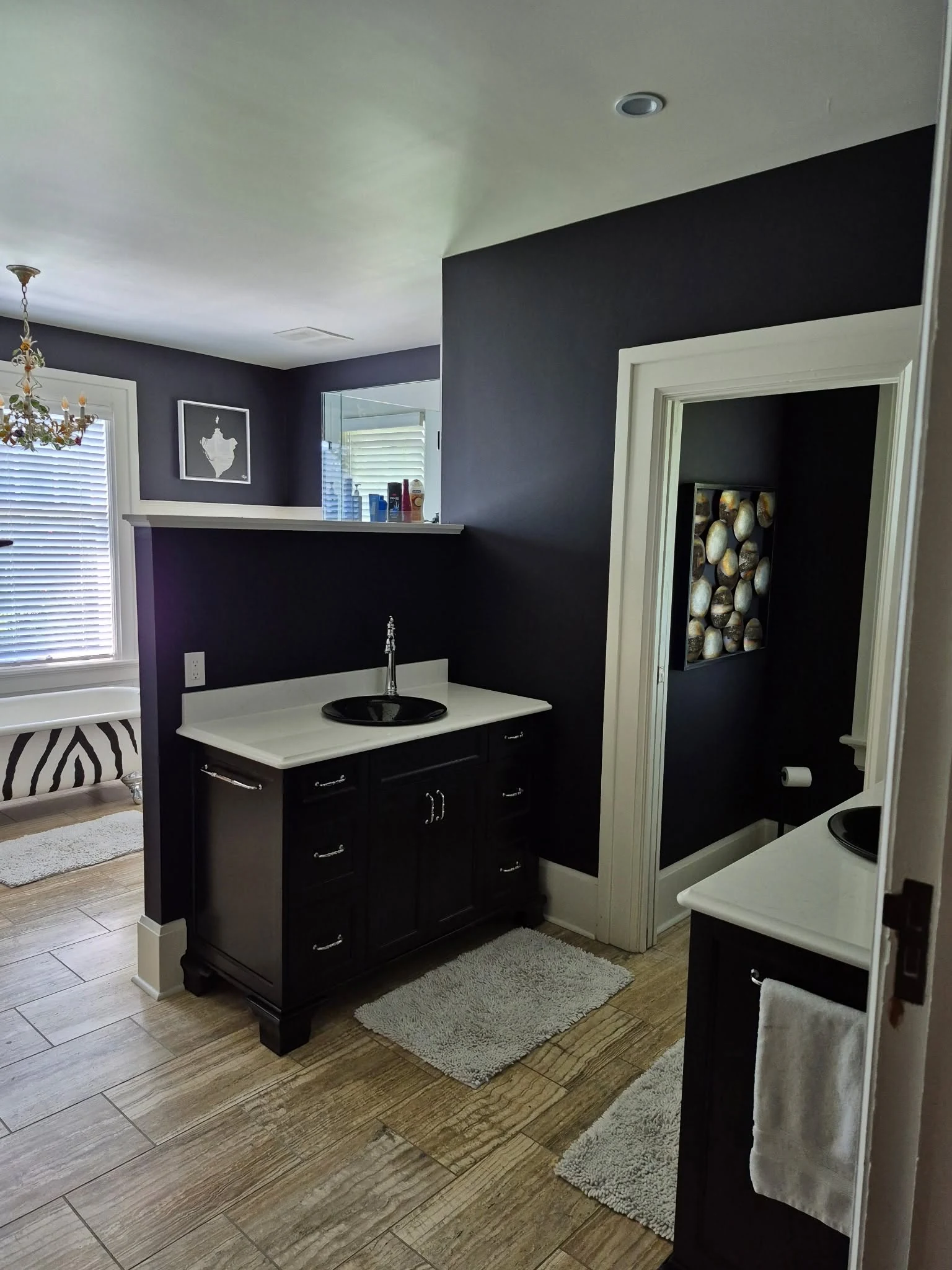 Additional view of character-home vanity and room
